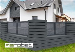 FEROBET Plotová tvárnice sloupková LINUS - 60*30*10cm - Standard Antracit